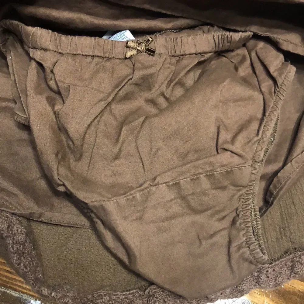 NWOT GAP Brown Cotton Lined Dress with Bloomers